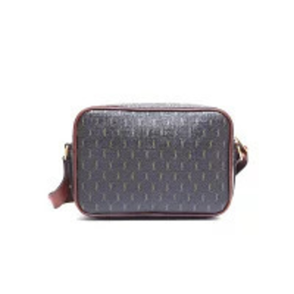 Saint Laurent Yves all over shoulder brown bag logo  leather